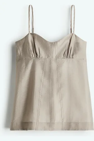 H&M Transparent top med smalle stropper