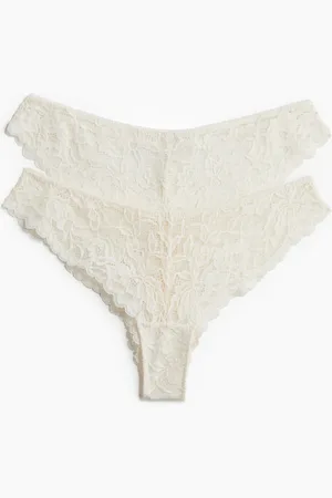 H&M 2-pack lace Brazilian briefs