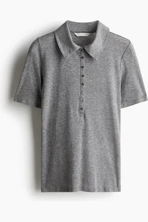H&M Tætsiddende poloshirt