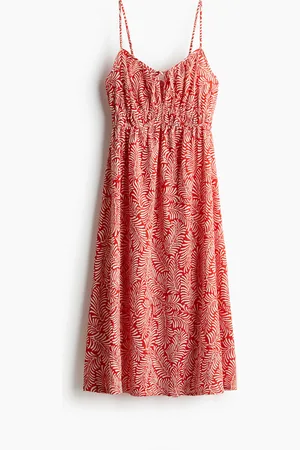 H&M Crinkled kjole i jersey