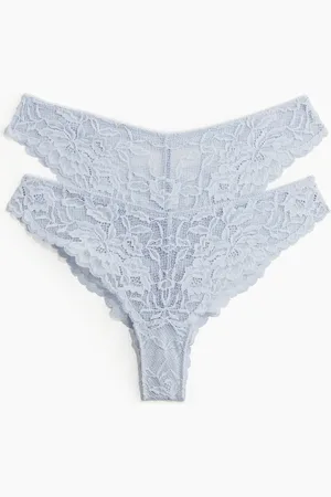 H&M 2-pack lace Brazilian briefs