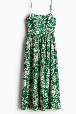 H&M Midi-kjole med smalle stropper