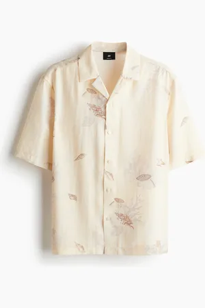H&M Kortærmet skjorte i lyocellblanding Regular Fit