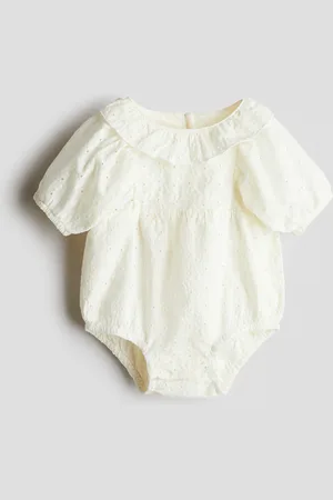 H&M Romper med broderie anglaise - Hvid