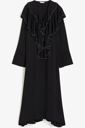 H&M Kjole i viskose med flæser
