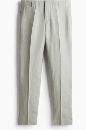 H&M Habitbukser i hør Slim Fit