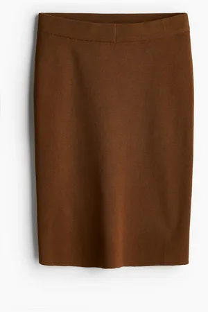 H&M Ribstrikket nederdel