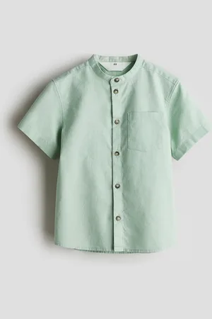 H&M Kinaskjorte i hørblanding