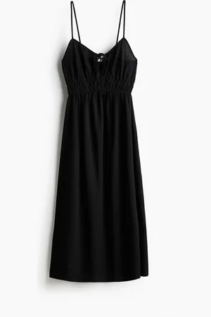 H&M Crinkled kjole i jersey