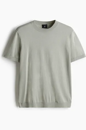 H&M Finstrikket T-shirt Slim Fit