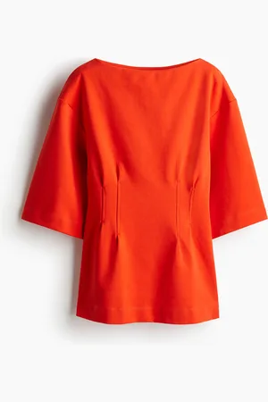 H&M T-shirt med markeret talje