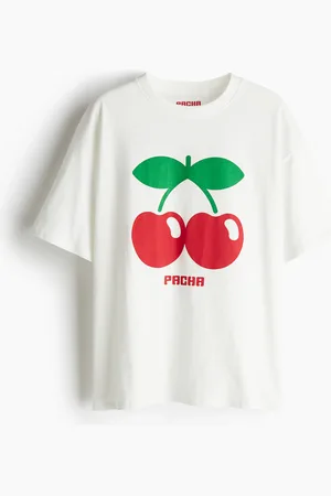 H&M Oversized T-shirt med tryk
