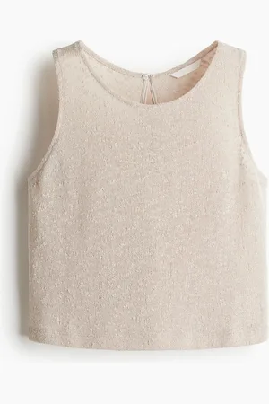 H&M Strukturstrikket tanktop