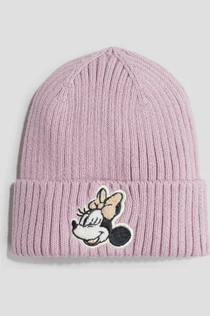 H&M Ribstrikket hue med motiv