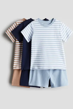 H&M 3-pak natsæt - Blå