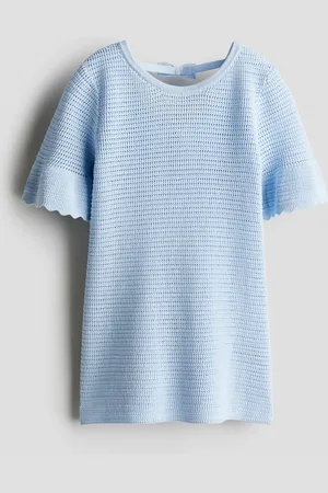 H&M Kjole i bomuld med hæklet look