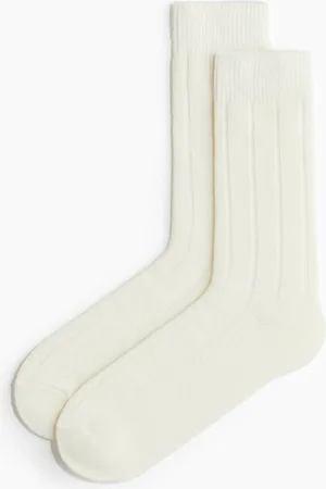 H&M Ribstrikkede strømper