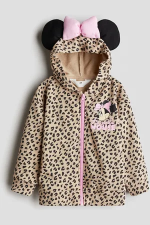 H&M Hoodie med lynlås og tryk