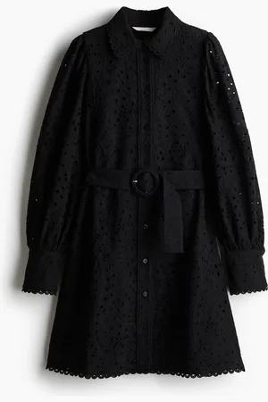 H&M Skjortekjole med broderie anglaise