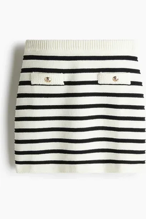 H&M Strikket mininederdel