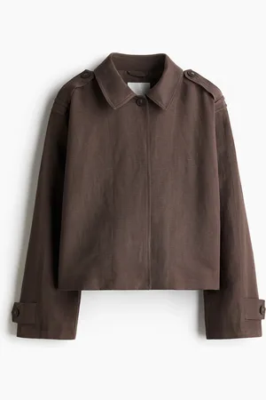 H&M Oversized jakke i hørblanding