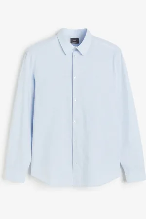 H&M Skjorte i hørblanding Regular Fit