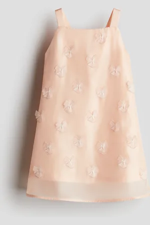 H&M Kjole i organza med applikationer