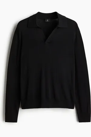 H&M Finstrikket poloshirt Regular Fit