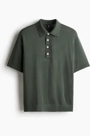 H&M Finstrikket poloshirt Regular Fit
