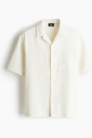 H&M Kortærmet skjorte med struktur Regular Fit
