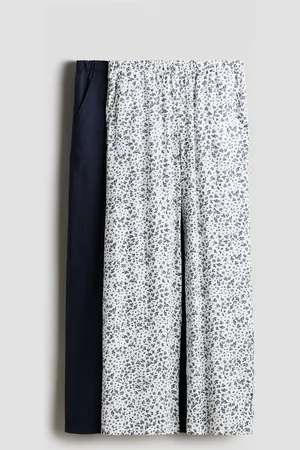 H&M 2-pak bukser med vide ben