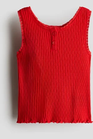 H&M Tanktop i pointellebomuld