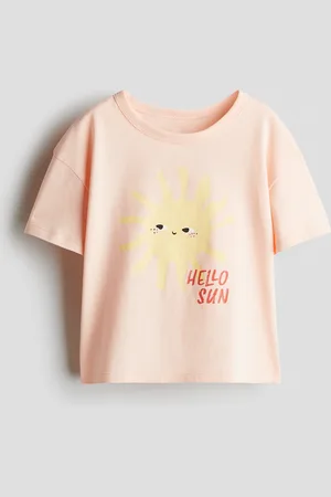 H&M Top i jersey med tryk
