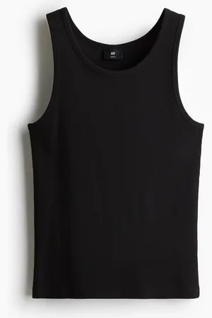 H&M Ribbet tanktop Slim Fit