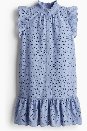 H&M Kjole i broderie anglaise