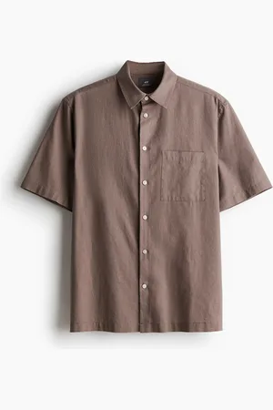 H&M Skjorte i hørblanding Regular Fit