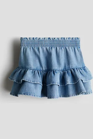 H&M Nederdel i denim i etager