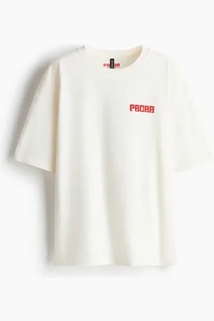 H&M Oversized T-shirt med tryk
