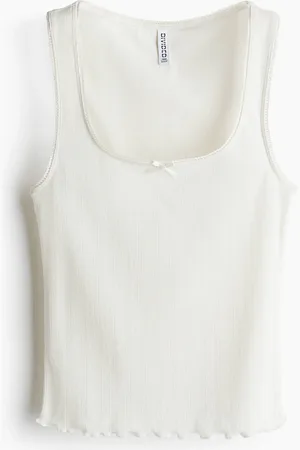 H&M Tanktop i pointellejersey