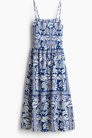 H&M Stropkjole med smocksyet parti