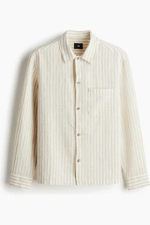 H&M Skjorte i hørblanding Regular Fit