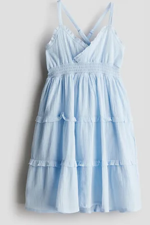 H&M Smocksyet kjole med flæser