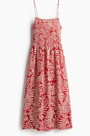 H&M Stropkjole med smocksyet parti