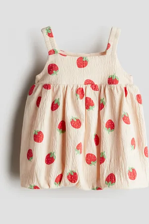 H&M Crinkled kjole med ballonunderdel