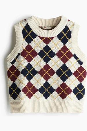 H&M Collegiate Argyle Vest