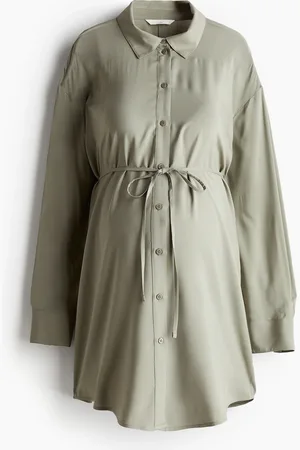 H&M MAMA Before & After skjorte med bindebånd