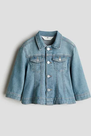 H&M Jakke i denim med vidde forneden