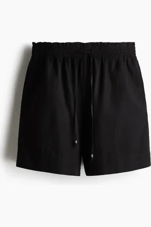 H&M Shorts i hørblanding med snøre