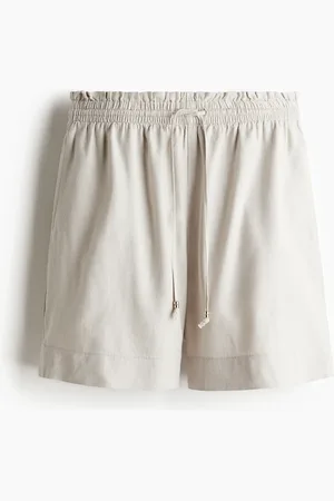 H&M Shorts i hørblanding med snøre