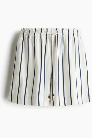 H&M Shorts i hørblanding med snøre